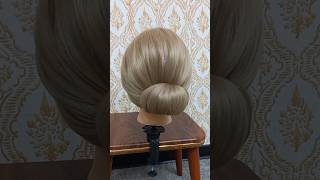 Classic chignon training hair hairstyle shortvideo explore hairtok braidstyles braidhairstyle [upl. by Berl391]