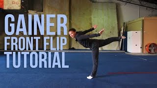 How To Do A Gainer Front Flip Webster  Jessica MiyagiMiyagi Gymnastics [upl. by The959]