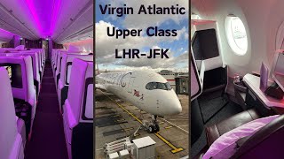 Virgin Atlantic  Upper Class  London Heathrow LHR to New York JFK  Trip Report [upl. by Tserof793]