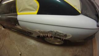 1994 mustang gt part 3 rear qrt dent repair [upl. by Aitercul902]