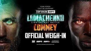 Vasiliy Lomachenko vs Richard Commey  OFFICIAL WEIGHIN [upl. by Niarbo]