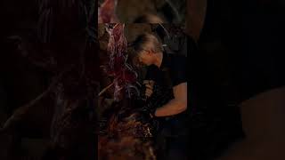 Resident Evil 4 Remake Leon Vs El Gigante shorts [upl. by Roel492]