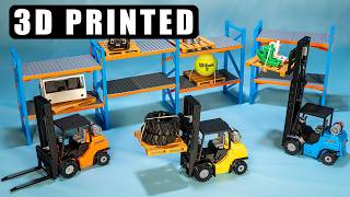 3D Printed RC Forklift  DIY [upl. by Hollie]