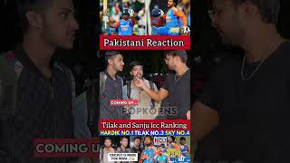 Tilak and Sanju Icc new ranking ☠️ shorts tilakvarma sanjusamson pakreaction virak [upl. by Wakerly]