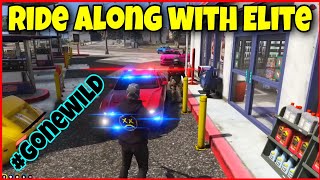 Crazy Opies Police Ride Along with Elite GTA 5 RP [upl. by Anilrac337]