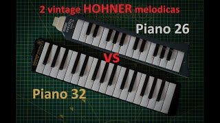 2 HOHNER melodicas comparison  Piano 26 vs Piano 32 [upl. by Retsbew]