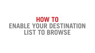 How to enable your destination list to “Browse” through your controller  Hanover Displays [upl. by Aindrea718]