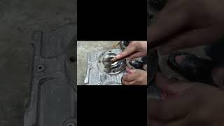 Installed crankshaft seal on hollow gearbox gearbox crankshaft short [upl. by Rawna]