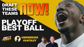 UNDERDOG 2024 NFL PLAYOFF BESTBALL TOP PLAYERS TO DRAFT  2024 DRAFT STRATEGY PICKS SLEEPERS JAN 4 [upl. by Gertruda]