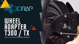 CUSTOM WHEEL ADAPTER MOD FOR THRUSTMASTER T300 AND TX  BUTTONS  PADDLES [upl. by Aterg]