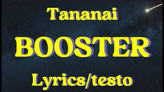 Tananai  BOOSTER Lyricstesto [upl. by Lamberto]