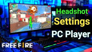 Free Fire Best Headshot Settings For PC And Laptop Player In 2021 [upl. by Llehsam]