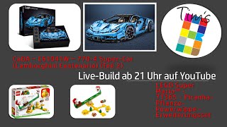 LiveBuild CaDA  C61041W  7704 SuperCar Teil 2 und LEGO Super Mario 71365  PiranhaPflanze [upl. by Carlie]