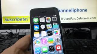 como cambiar el formato de hora en iphone 5S 5C 5 4 iOS 7 español Channeliphone [upl. by Ehcor]