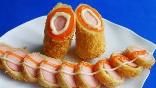 Món Ăn Ngon  BÁNH MÌ SANDWICH CUỘN XÚC XÍCH đơn giản ăn rất đã [upl. by Octavia]