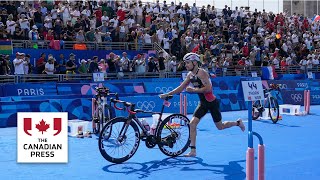 Canadian Tyler Mislawchuk on triathlon competition [upl. by Alegre40]