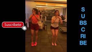 100 Kadhal Heroine Shalini Pandey and Ritika Singh Hot GYM Workouts [upl. by Irtimed]