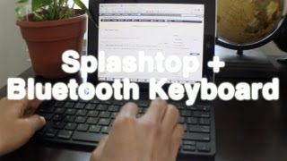 How to work remotely using your iPad Splashtop amp Bluetooth keyboard [upl. by Onilegna]