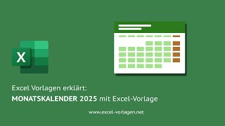 Kostenloser Monatskalender 2025 – Excel amp PDF zum Herunterladen 📆 [upl. by Mehta191]