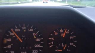 W124 300D BeschleunigungAcceleration 0150 kmh [upl. by Eugenides]