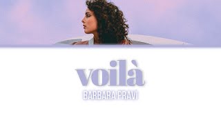 Barbara Pravi Voilà  LyricsParoles [upl. by Denny]