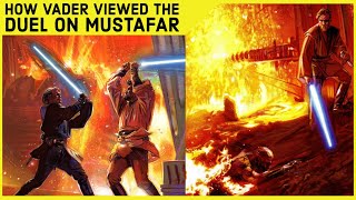 How Did Darth Vader View The Duel With ObiWan Kenobi On Mustafar [upl. by Aener]