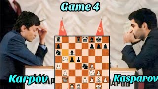 Garry Kasparov vs Anatoly Karpov  World Championship Match 198485 rd 4 [upl. by Llevron]