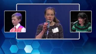 See winning moment from 2017 Region II Ohio Spelling Bee [upl. by Eetnahs]