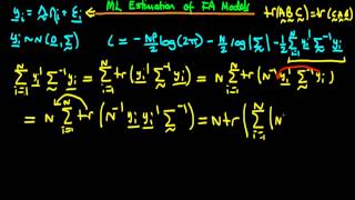 Maximum likelihood estimation of factor analysis models  part 2 [upl. by Winter894]