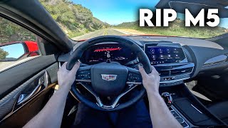 What Its Like To Drive A 2024 Cadillac CT5V Blackwing POV [upl. by Ylrebma]