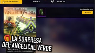 ESTA ES LA SORPRESA DE LOS ANGELICALES VERDES GRATIS en FREE FIRE 😱 angelical verde gratis [upl. by Minerva486]