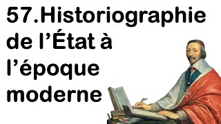 57 Historiographie de lEtat à lépoque moderne [upl. by O'Neill824]