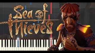 Stitchers Sorrow Sea Shanty from quotSea of Thievesquot  Synthesia Piano Tutorial  MIDI  FREE SHEETS [upl. by Socha202]