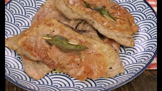 Saltimbocca alla Romana veal cutlets here is the recipe to prepare the traditional Roman dish [upl. by Oiciruam]