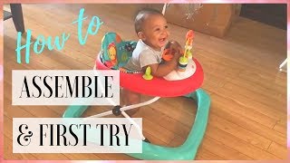 Baby Walker How To Assemble Bright Starts WalkABout Walker  THIS YEAR [upl. by Samohtnhoj310]