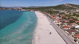 Copterflug am Strand von Cesme in der Türkei [upl. by Yhtnomit]