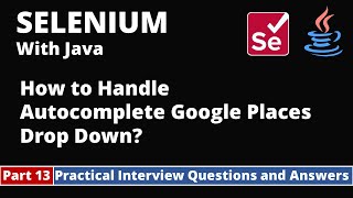 Part13Selenium with Java Tutorial  Practical Interview Questions and Answers  DropDowns [upl. by Swaine]