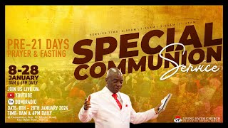 PRE21 DAYS PRAYER AND FASTING COMMUNION SERVICE  7 JANUARY 2024  FAITH TABERNACLE OTA [upl. by Bez]