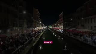 Nightlife in Milan Italy  Navigli [upl. by Eirol]