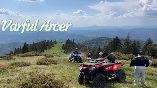 Traseu urcare varful Arcer cu 3 atvuri CF Moto [upl. by Publia529]