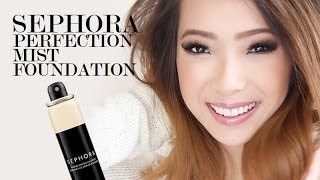 Sephora Perfection Mist Airbrush Foundation DEMO amp TUTORIAL [upl. by Acirret309]