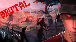 V Rising Brutal  Farming Dunley Farmlands SOLO  Lets play V Rising Gameplay [upl. by Lavinia816]