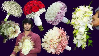 Top10 wedding flower bouquet How to make a wedding bouquet  Bridal flower bouquet [upl. by Tekcirk]