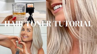 WELLA T18 TONER  DIY HAIR TUTORIAL [upl. by Clevey]