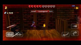 Kill first corruptor boss level 54  swordigo [upl. by Nerua]