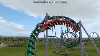 If Fønix at Fårup Sommerland Was Built in 2024  Vekoma Mk1101 Tilt Coaster  NoLimits 2 [upl. by Corotto]