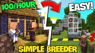 Easy Villager Breeder for Minecraft Bedrock Villager Farm 2024 120 [upl. by Apul]