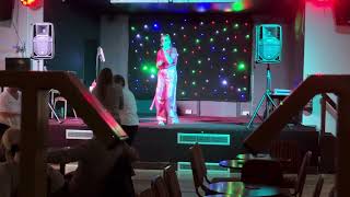 Abby Faye  Saturday Night Whigfield cover in Newton Aycliffe 05102024 [upl. by Dayiz]