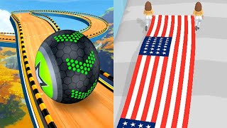 Going Balls VS Flag Painters  All Levels Gameplay Android iOS Ep 1 [upl. by Dellora]