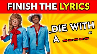 FINISH THE LYRICS  🎶 MOST Viral songs of 2024 🎶 [upl. by Ilamad107]